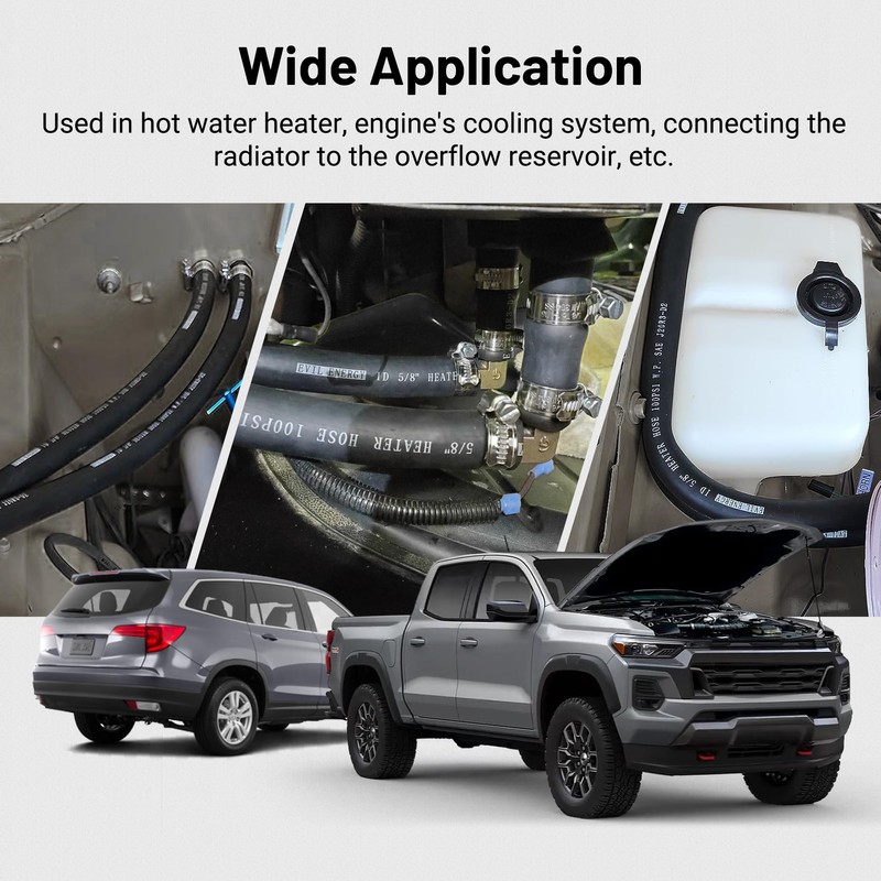 EVIL ENERGY 3/8" Heater Hose Coolant Radiator Straight 100PSI SAE