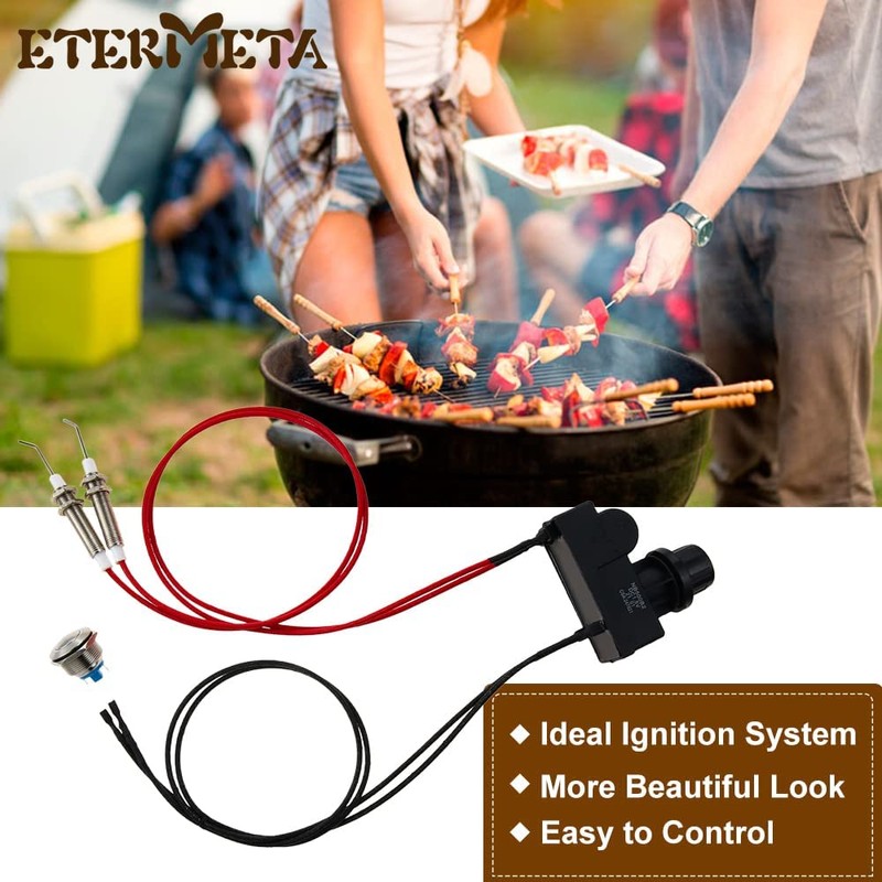 Grill Igniter, Spirit Ignitor Replacement, Push Button Control Switch Ignition