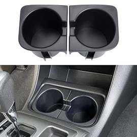 JDMCAR Car Cup Holder Inserts Replacement for Toyota Tacoma 2005 to 2015, Durable Cup Holder Inserts Drink Holder Accessories 66991-04012,66992-04012, Basic Black