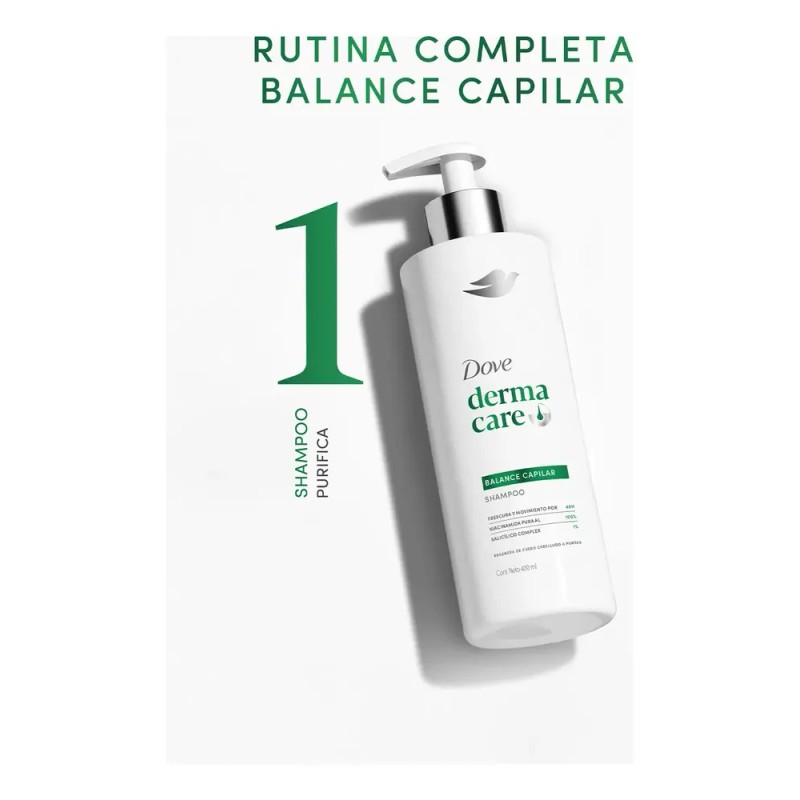 Shampoo Dove Derma Care Balance Capilar 675 ml