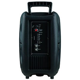 IQ Sound IQ-2078DJBT 8-inch Portable Bluetooth Woofer Speaker, 1000W Peak Power, USB/SD, FM Radio, Rechargeable Battery, Mic Input, and Remote Control, AC/DC, Rechargeable Battery, and Remote (Blue)