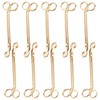 JIEYAO 10PCS Gold Stainless Steel Candle Wick Trimmers, 7 Inch