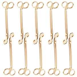 JIEYAO 10PCS Gold Stainless Steel Candle Wick Trimmers, 7 Inch Wick Cutters