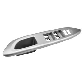 Front Left Driver Side Door Window Switch Bezel Trim Fits for 2007-2010 Toyota Yaris 4D Sedan 74232-52330 Silver