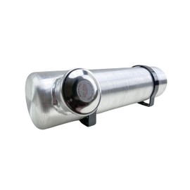 JSD Spun Aluminum Round Fuel / Gas Tank 0.72 Gallon 4 x 15" End Fill 1/8" NPT Outlet