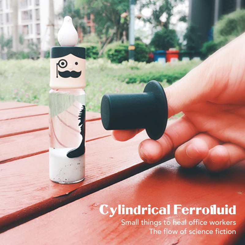 Ferrofluid Display Toy Magnetic Liquid Stress Relief Educational Cylindrical Ferrofluid