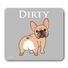 French Bulldog Dog Butt Dishwasher Magnet Clean Dirty Sign, Reversible