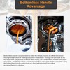 51mm Bottomless Portafilter Compatible for Delonghi ECP3420/ECP3120/EC155/BCO430/EC260 with Stainless Steel