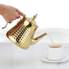SANQIAHOME 1.2L(40oz) Stainless Steel Hammer Patterned Teapot With Removeable Infuser,Loose