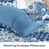 Mybedsoul Blue Quilt Set King Size, 3 Pieces Patchwork Bedspread