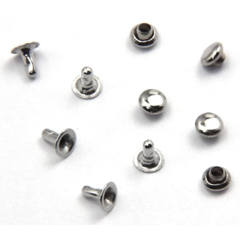 StarPG Miniature Single-Sided Caulking Rivets 0.1 inch (3 mm) 100