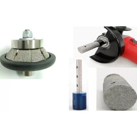 Roxx Tools 20mm 25mm Diamond Finger Milling bit 3/16" Bevel Bullnose Bit Ceramic Marble