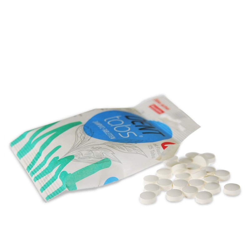 125 Denttabs with Fluoride, Vegan, Plastic-Free