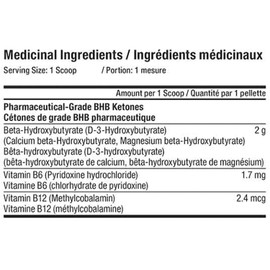 TESTED NUTRITION Tested Nutrition Tested Ketones +B12 +B6 | BHB Ketones with Vitamin B12 & Vitamin B6 for Nutrient Metabolization, Performance, Energy | Unflavoured, 60 Servings (140G)
