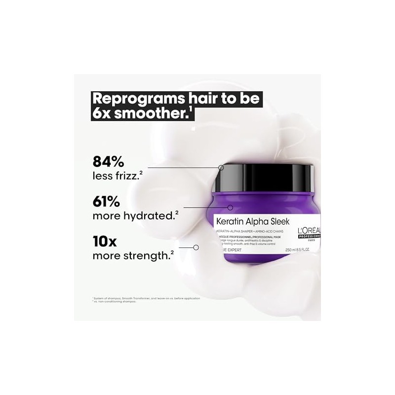 L'Oréal Professionnel Keratin Alpha Sleek Mascarilla Profesional | Para 2
