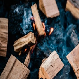 Western 500 CU IN Hickory Chunk Box CS Smoking Wood Chunks Free Shipping