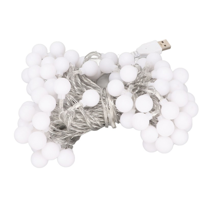 Ball String Lights Waterproof USB Port Power Supply LED Decorative