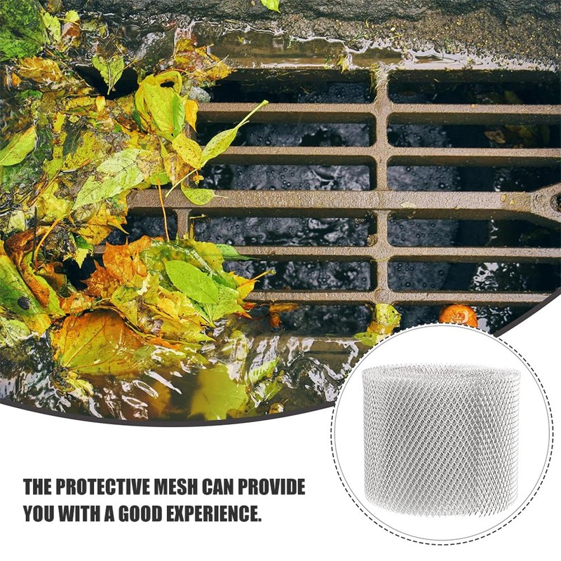 Homoyoyo 1 Roll Roof Filter Rain Gutter Covers Screen Leaf