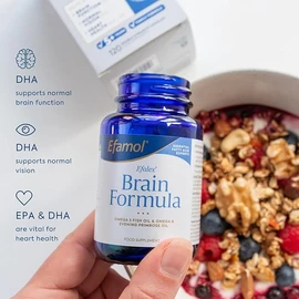 Efamol Efalex Brain Formula Capsules - 60 Fish Oil Capsules | Fish Oil Omega 3 Brain Supplement & Omega 6 Evening Primrose Oil Capsules | DHA Supports Normal Brain Function | Suitable from 5+