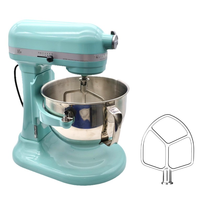 Stainless Steel Flat Beater Compatible with KitchenAid 6 Quart Bowl-Lift