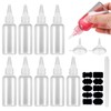 Gaomoeny Pack of 10 Plastic Squeeze Bottles (5 Pieces 100