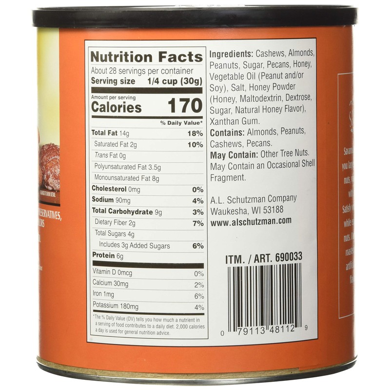 Savanna Orchards Gourmet Honey Roasted Nut Mix, 30 Oz (na)