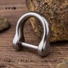 TISUR Key Ring Titanium D-Ring Key Car Motorcycle Keychain Cute