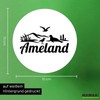 Huuraa Sticker Ameland Netherlands Gift 10 cm Sticker Ameland Gift