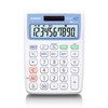 カシオ 抗菌電卓 普通電卓 白とブルー ミニジャストタイプ 10桁 MW-102CL-N