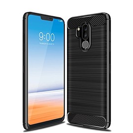 CruzerLite Case Compatible with Cellphone Compatible with Cellphone LG G7 Case, LG G7 ThinQ Case, Carbon Fiber Shock Absorption Slim Flexible Case Compatible with Cellphone LG G7/ LG G7 ThinQ (Black)