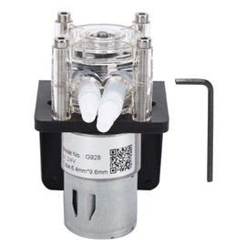 Peristaltic Pump, 500 ml/min Large Flow Peristaltic Pump Made of 304 Stainless Steel with Transparent PC Head (24V)