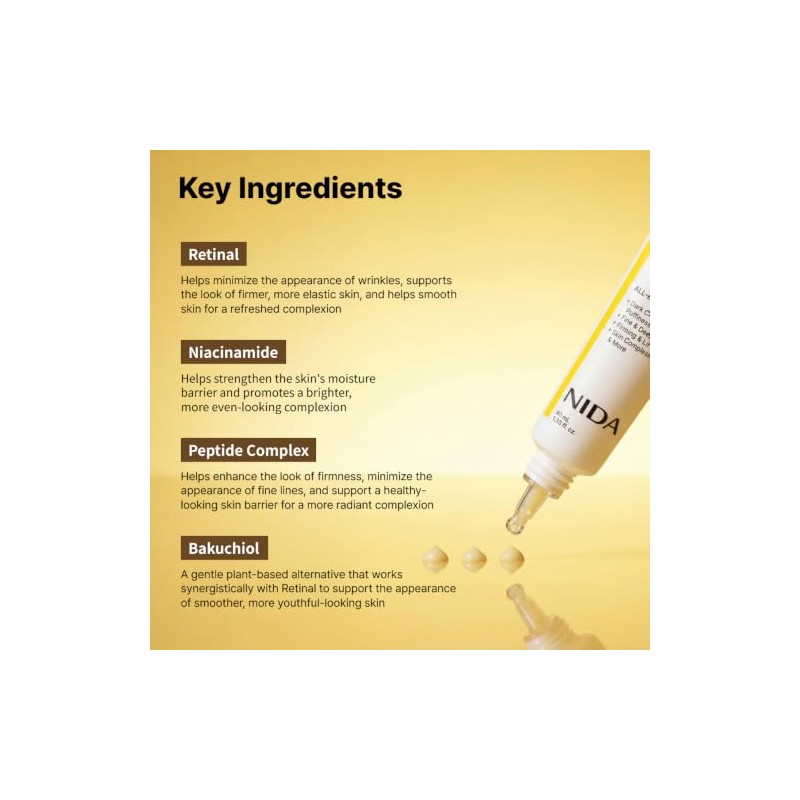 NIDA Revive Eye Cream For Face And Neck | Probiotics