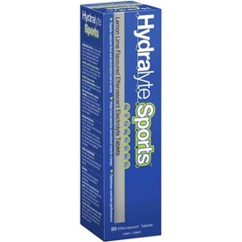 Hydralyte Sports Effervescent Tablets Lemon Lime 20 pack