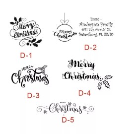 Trodat Custom Christmas Stamp-Custom Merry Christmas Self ink Stamp-Merry Christmas