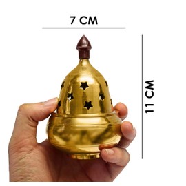 Craftsman 4.3 Inch Akhand Diya Decorative Brass Akhand Jyot Oil Lamp Diwali/Deepawali Decoration Tea Light Holder Oil Lamp Puja Lamp Indian Housewarming Return Gift Items Bulk (Large)