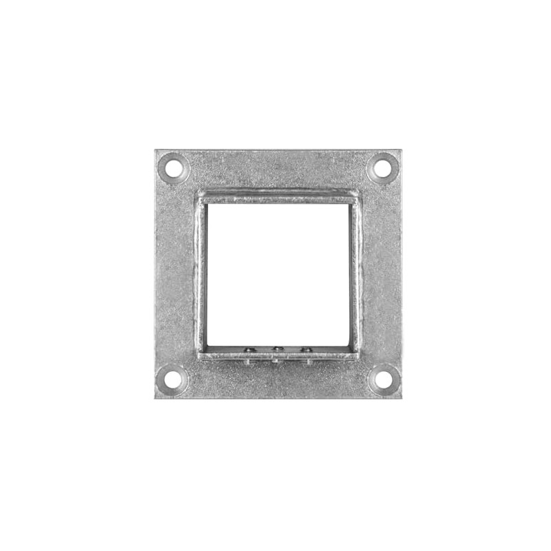 4 PCS 2" Square Post Flange Base, 304 Stainless Steel