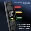 Black Portable Breathalyzer Professional Noncontact High Accuracy Alcohol Tester Rechargeable
