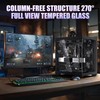Gaming PC CASE, ATX Cpmputer CASE with 3 Non-LED Fans