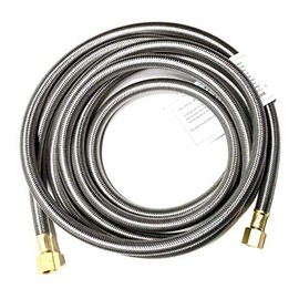 12FT Stainless Steel Braided Propane Hose Extension Assembly with 3/8" Female Flare on Both Ends for Gas Grill, RV Fire Pit