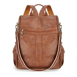 Missnine Women's Backpack Small Soft PU Leather Backpacks School Bags, bronze