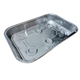 Foglish Home & Garden Rectangle Aluminium Foil Pan Trays Dishes Bake Oven Cook BBQ Airfryer 190x126x25mm (10)