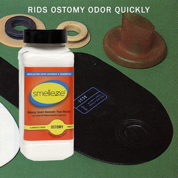 SMELLEZE Ostomy Bag Smell Removal Deodorizer: 2 lb. Granules Eliminate Embarrassing Ostomy, Colostomy, Stoma & Ileostomy Odor