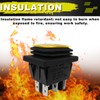 MKBKLLJY 3PCS Momentary Polarity Reverse Switch Waterproof DC 20A 12V