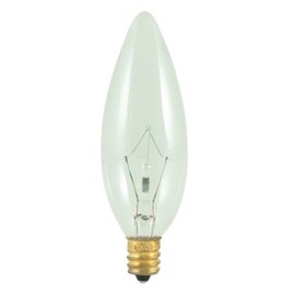 Bulbrite 40CTC/32/3 40W B10 CLEAR E12 130V [Pack of 6]
