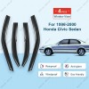 Geartronics For 1996-2000 Honda Civic Sedan 4x Window Visors Vent