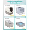 DownyPaws Cat Litter Deodorizer, Rechargeable 4000mAh Odor Eliminator Cat Litter