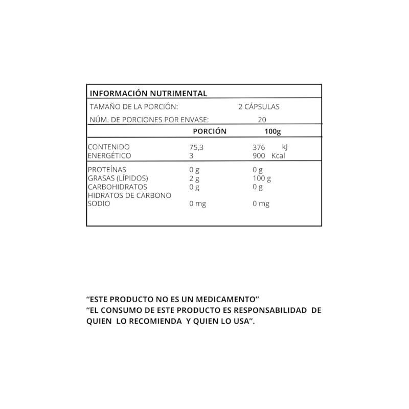 Essential Nutrition Omega 3 Forte 40 Cápsulas de 1000 mg