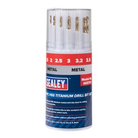 Sealey HSS Titanium Drill Bit Set 11pc - AK5701