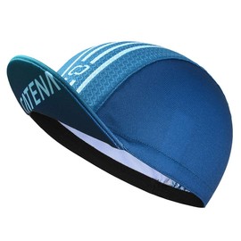 CATENA - Gorra de ciclismo para hombres y mujeres, transpirable que absorbe el sudor, gorra debajo del casco para bicicleta y equitación, Azul, One Size