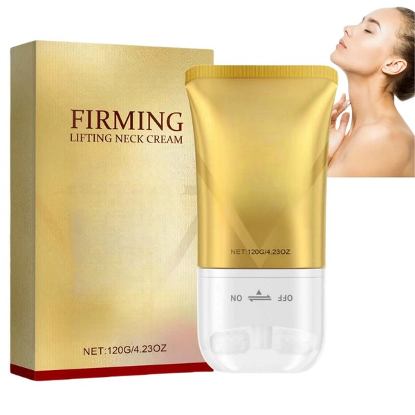 Firming Neck Cream,Tighten and Lift Neck Cream with Double Roller